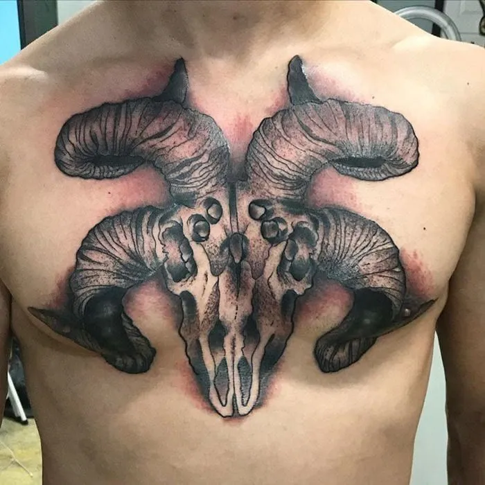 Nghệ thuật hình xăm đầu quỷ Satan chất lừ và đẳng cấp