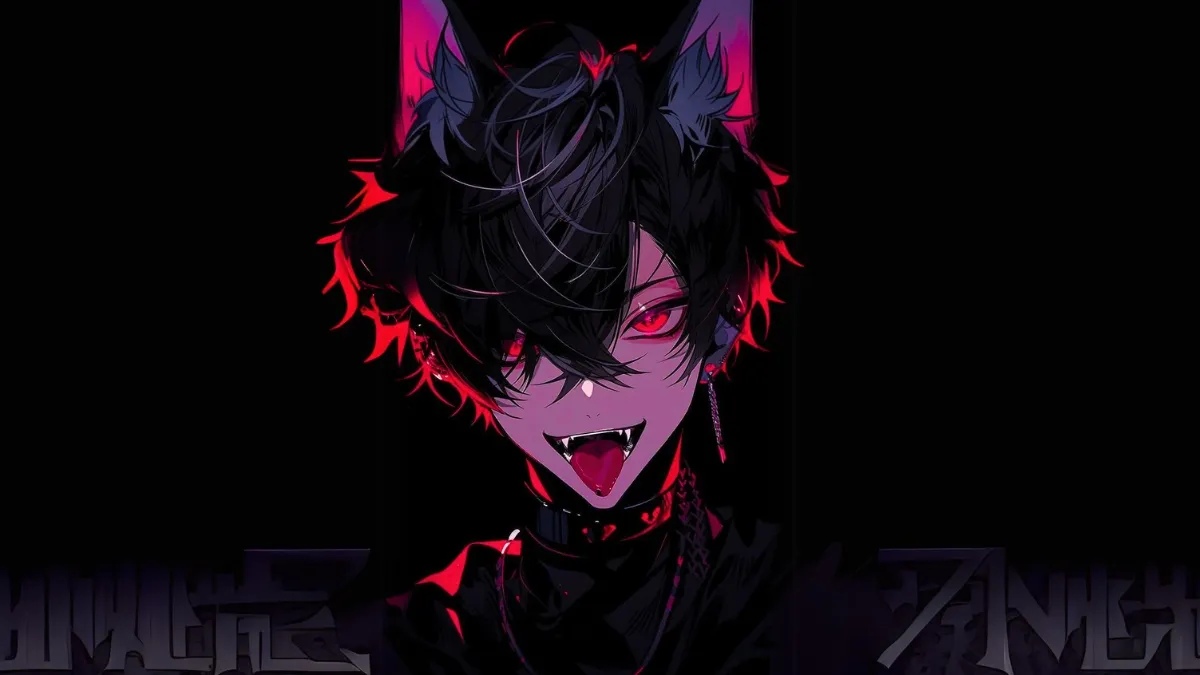 Ảnh anime nam với ánh mắt uy lực