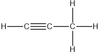 Công thức cấu tạo của propin