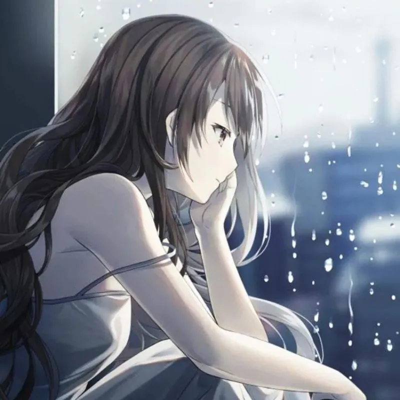 Ảnh avatar anime buồn cho nữ