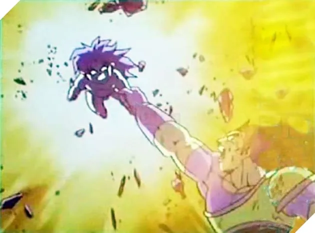 Broly sử dụng sức mạnh bảo vệ cha