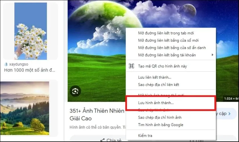 Hướng dẫn lưu ảnh từ Google