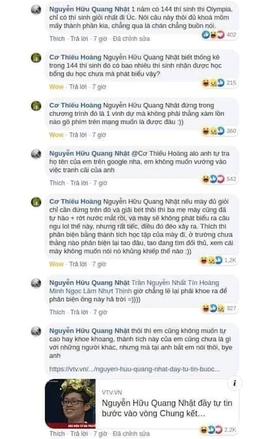 Màn đối đáp gay gắt trên MXH