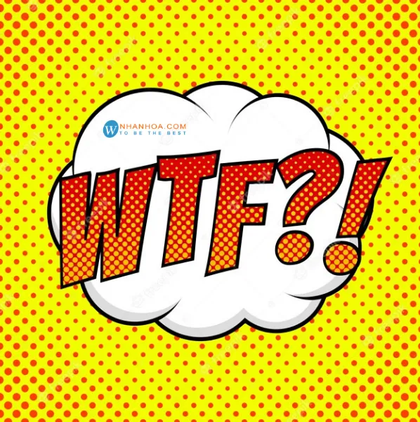Biểu tượng WTF thể hiện sự ngạc nhiên
