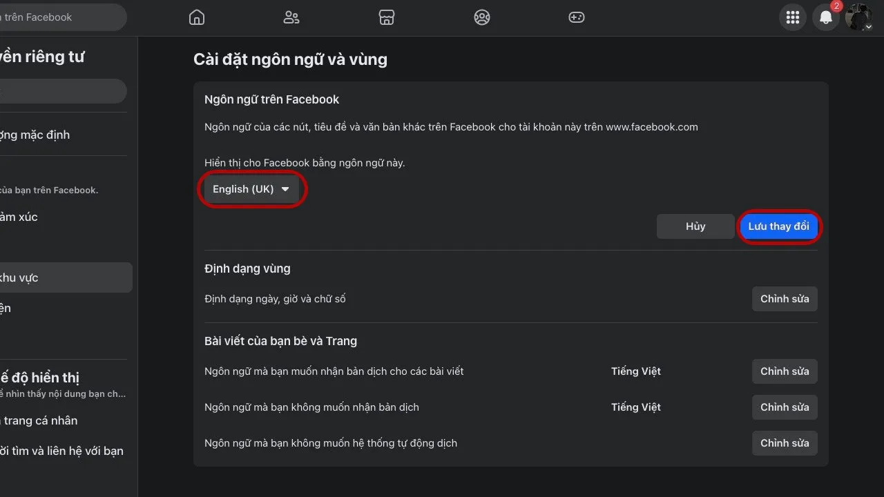 Đổi thành ngôn ngữ khác