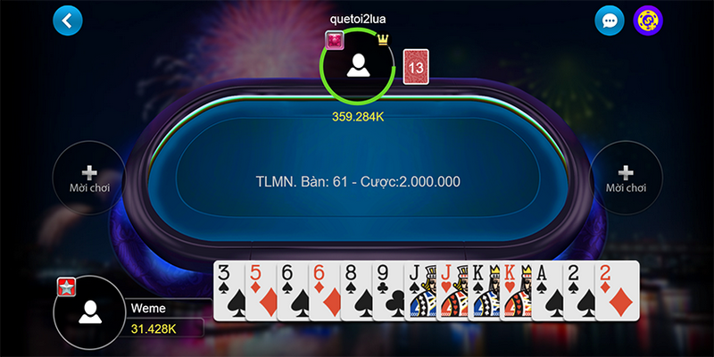 Nhiều sảnh cược và tựa game bài chất lượng