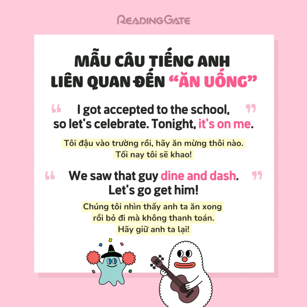 Câu tiếng Anh diễn tả một hành vi tiêu cực trong ăn uống