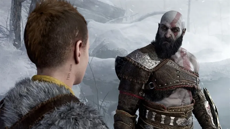 Kratos cùng con trai Atreus trong hành trình tại Bắc Âu
