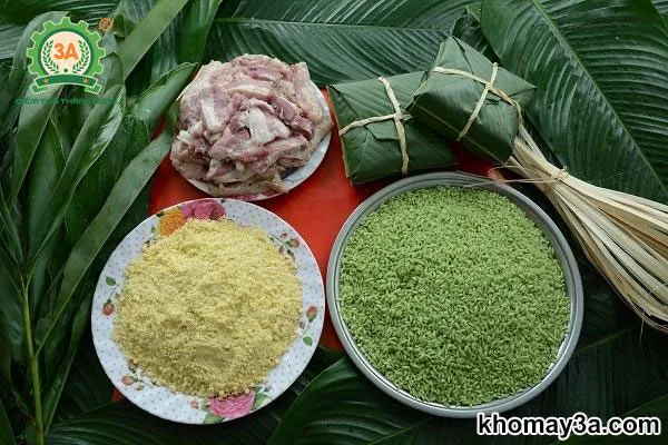 Nguyên liệu truyền thống làm bánh chưng