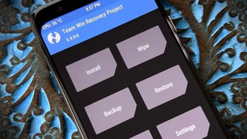 Giao diện TWRP