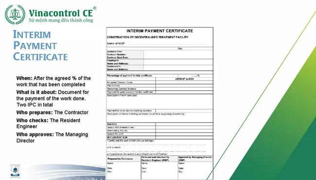 IPC là chứng chỉ thanh toán phát hành theo điều khoản, hỗ trợ dòng tiền cho nhà thầu trong ngành xây dựng