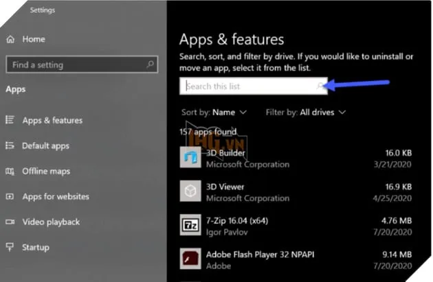 Thực hiện gỡ ISUSPM bằng tuỳ chọn Uninstall trong Windows