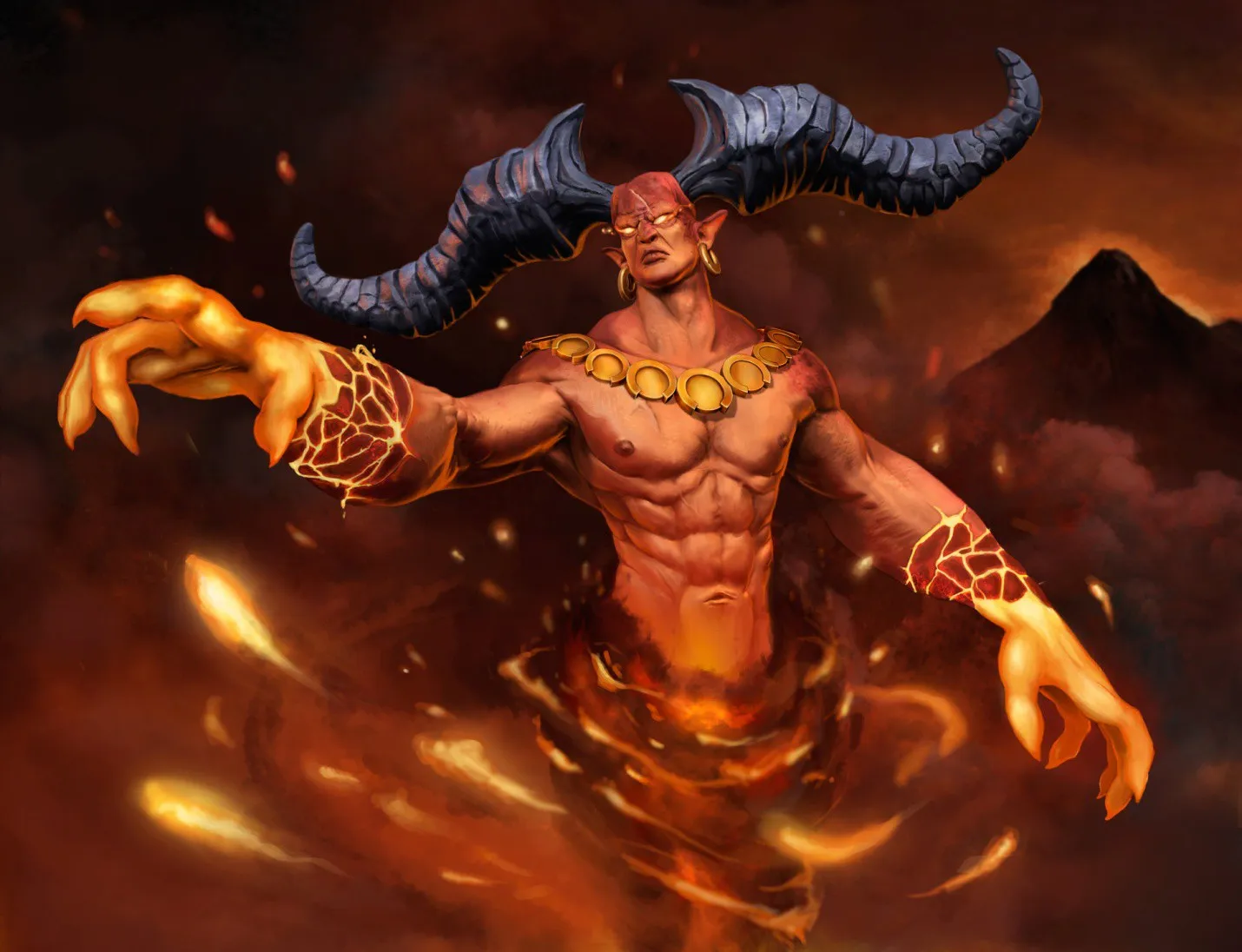 Tranh khắc họa Iblis – Ifrit đầu tiên và quyền năng nhất từng chống lại mệnh lệnh của đấng sáng tạo