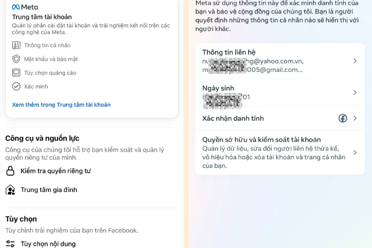 Xem email của Facebook trên điện thoại