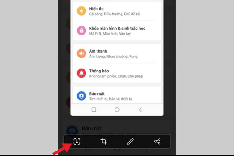 Cách chụp màn hình Samsung A31 cuộn màn hình