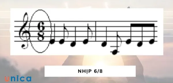 Cách đọc số chỉ nhịp 6/8