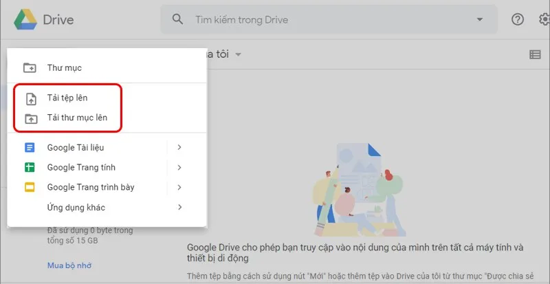 Chia sẻ tệp trên Google Drive