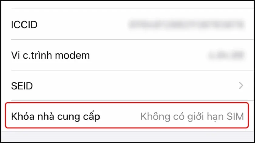 Hướng dẫn kiểm tra iPhone Lock trực tiếp trong phần cài đặt