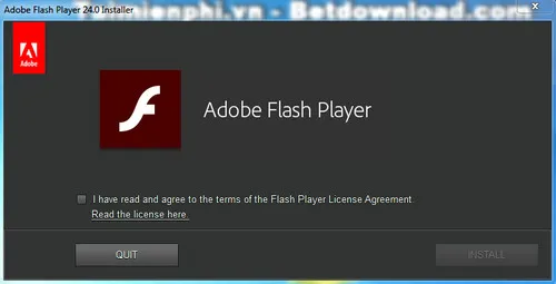 Hướng dẫn tải Flash Player