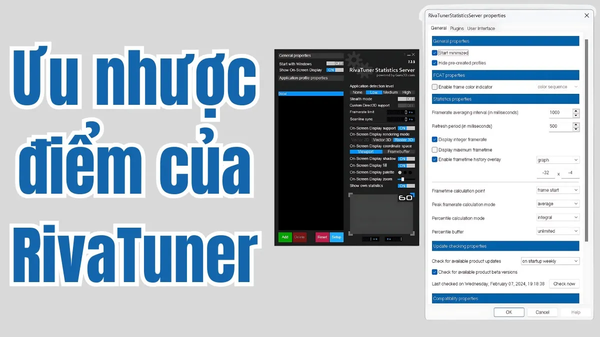 RivaTuner miễn phí mạnh mẽ tùy chỉnh sâu hoạt động nhẹ ổn định