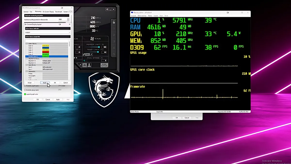 So sánh RivaTuner và MSI Afterburner về giao diện và tính năng