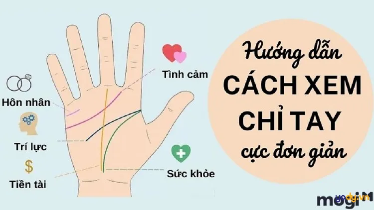 Vị trí đường tình duyên trên bàn tay